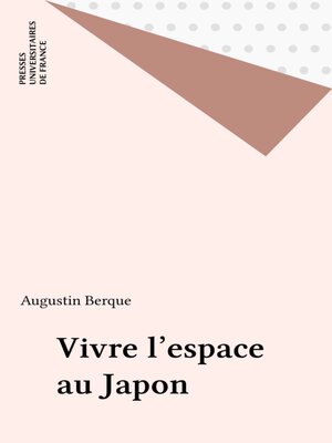 cover image of Vivre l'espace au Japon